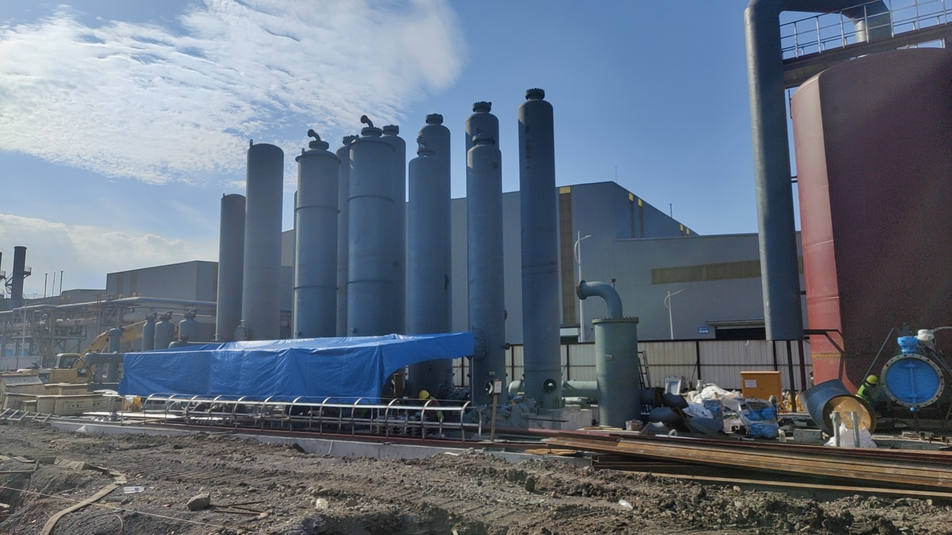 成都森乐化工丨吉林25万吨高品质新能源电磁材料工程气保站项目新进展